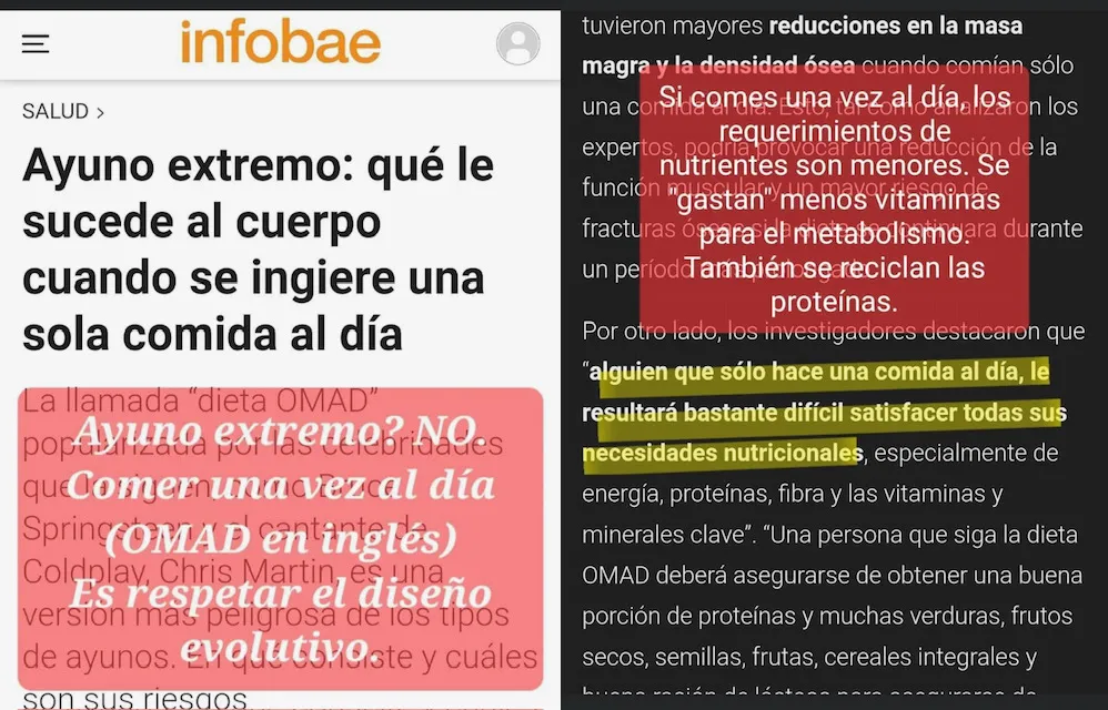 artículos diario infobae, análisis